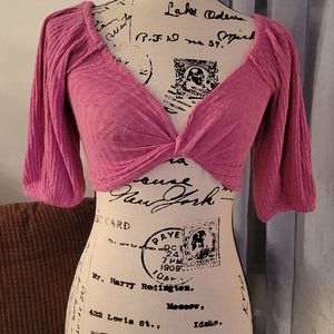 Urban Outfitters Pink Crop Top Size XS